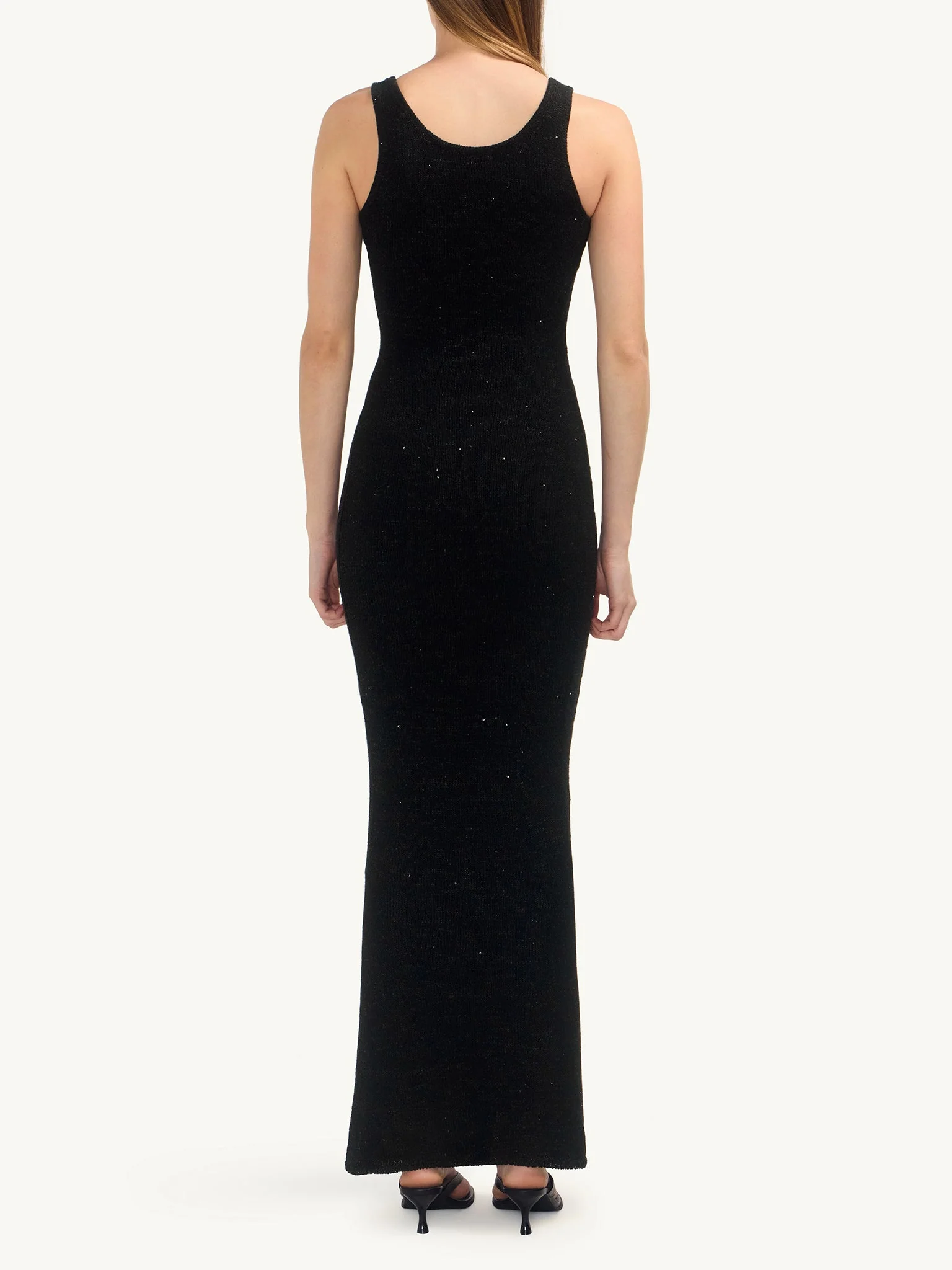Ana Dress - Black/Silver Sequin - Image 4