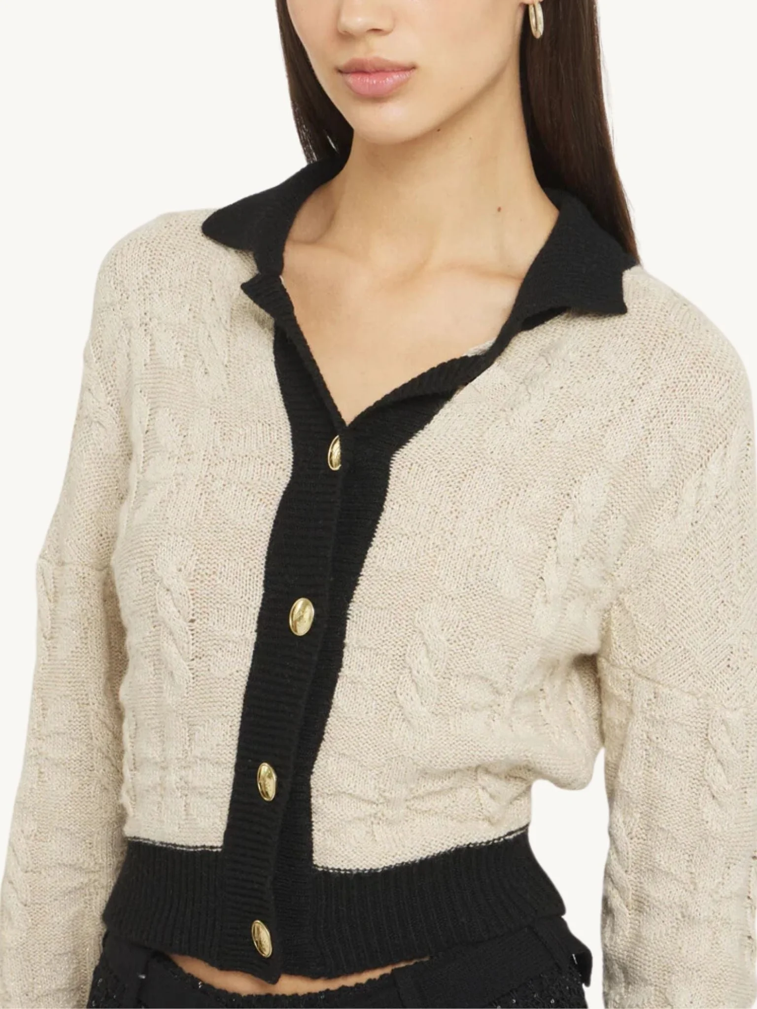 Bella Cardigan - Creme - Image 4