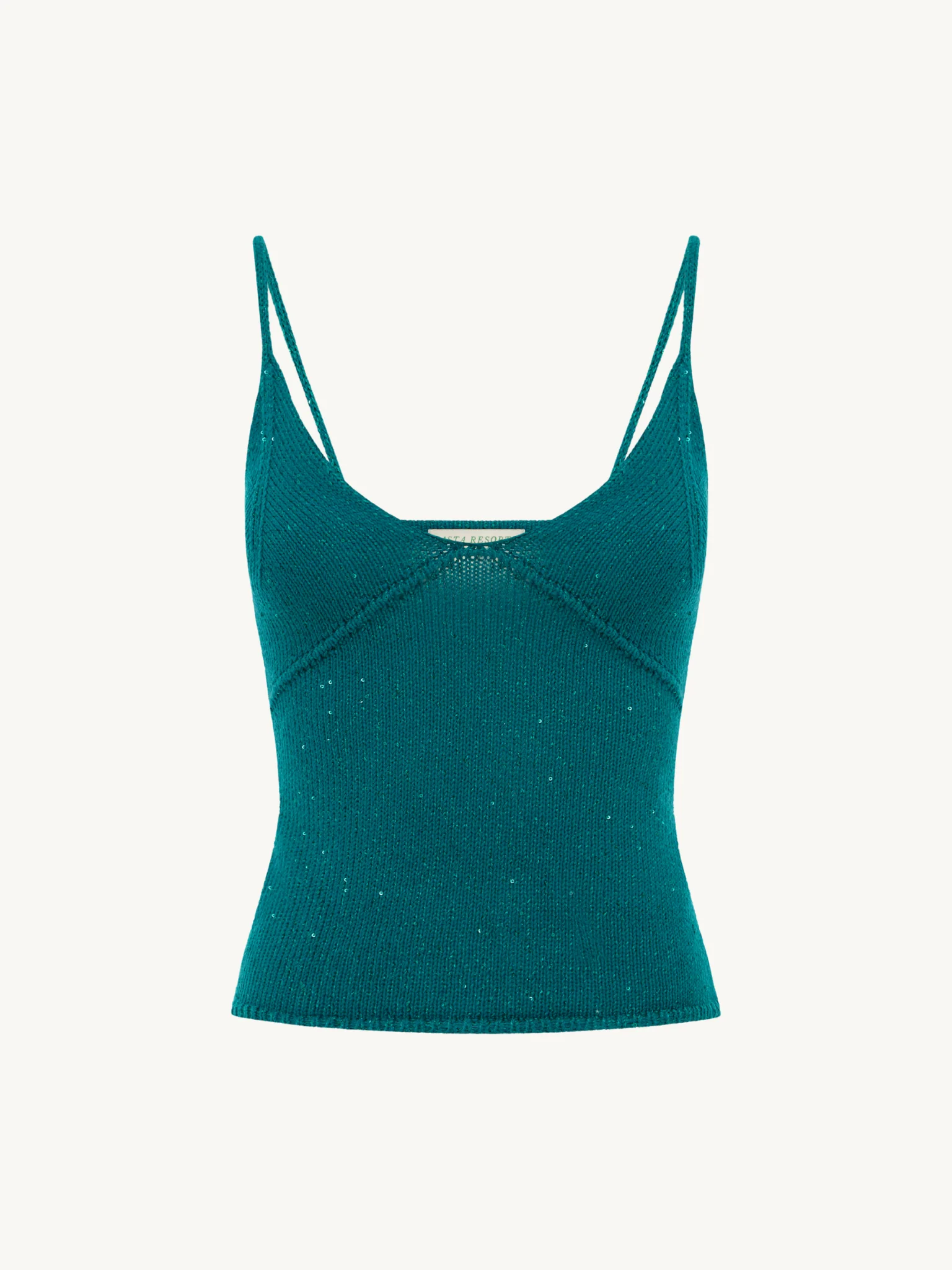 Carolina Camisole - Palm Green Sequin