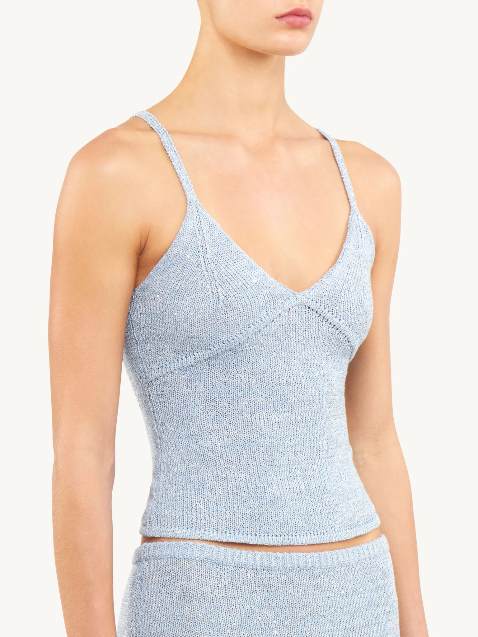Carolina Camisole - Sky Blue Sequin - Image 3