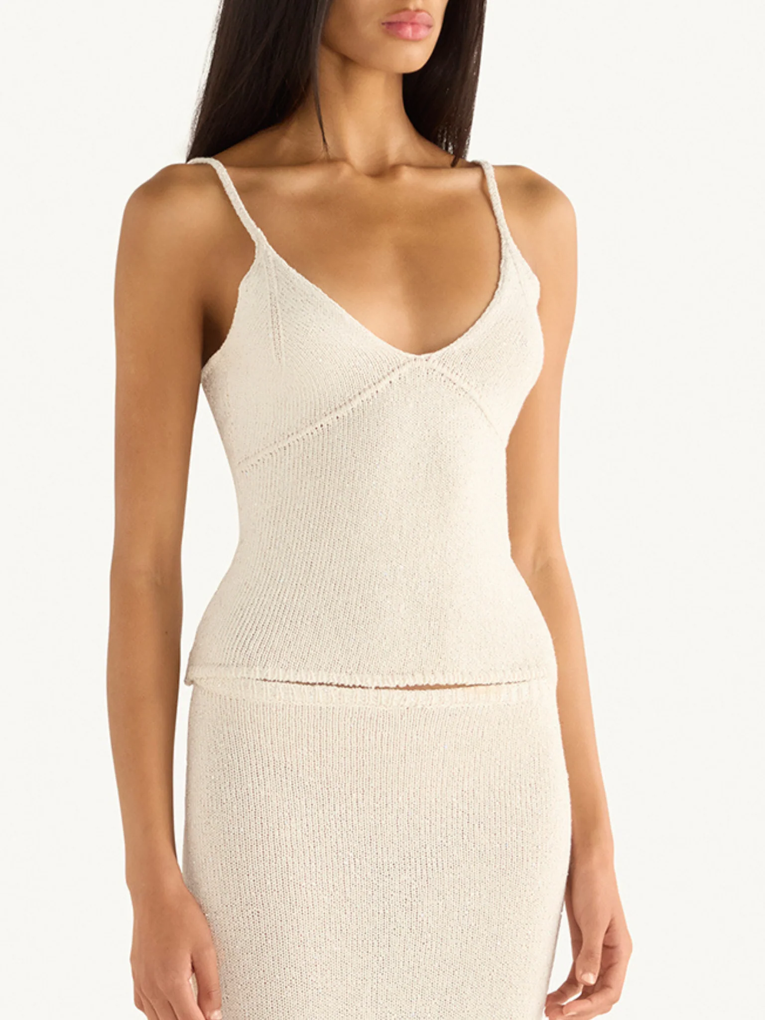Carolina Camisole - Star White Sequin - Image 4