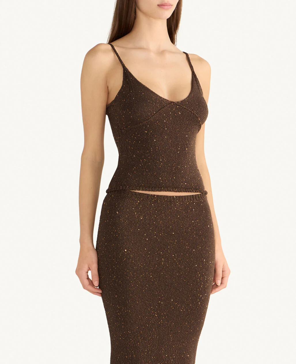 Carolina Skirt - Dark Chocolate Sequin - Image 4