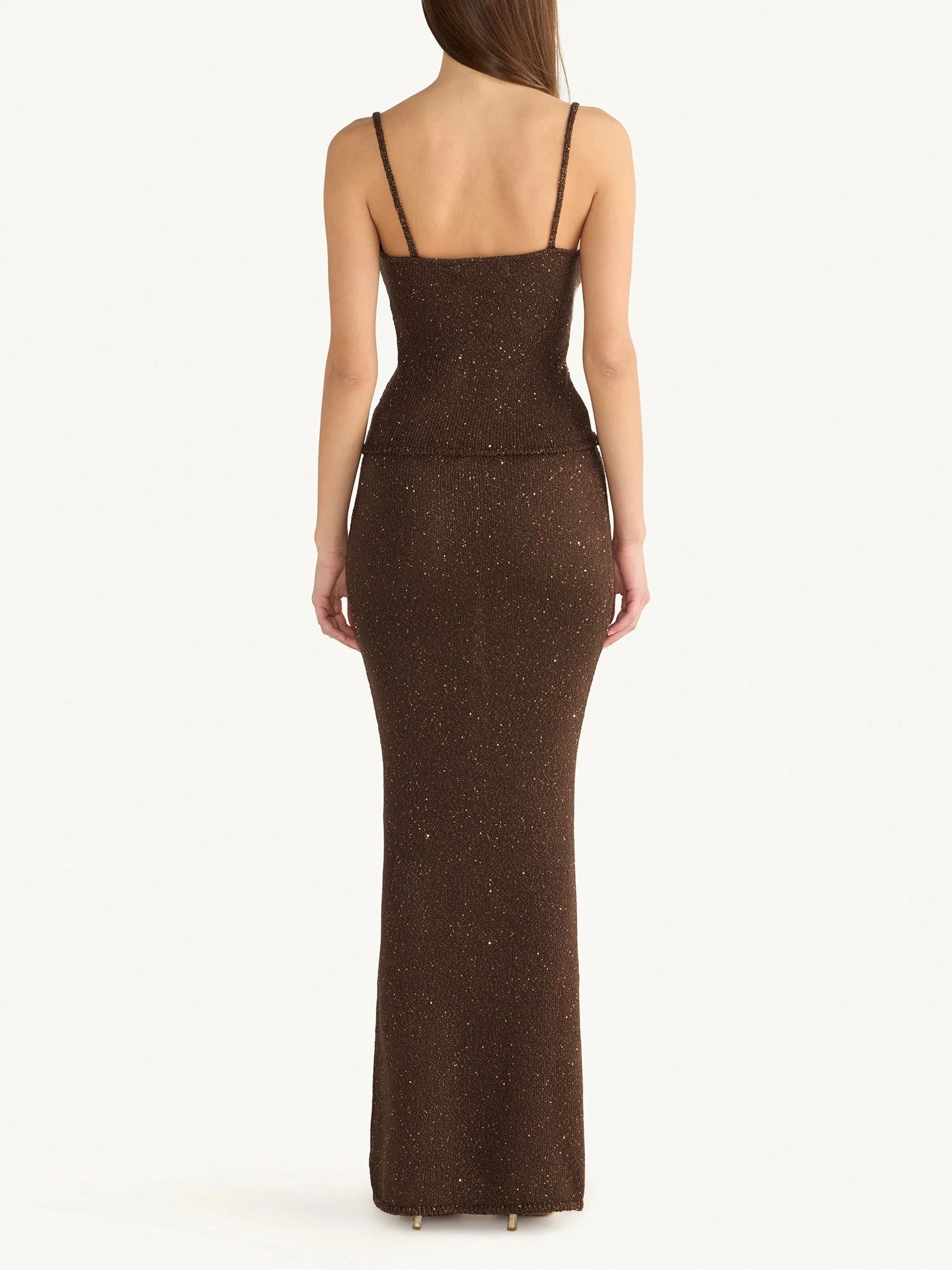 Carolina Skirt - Dark Chocolate Sequin - Image 5
