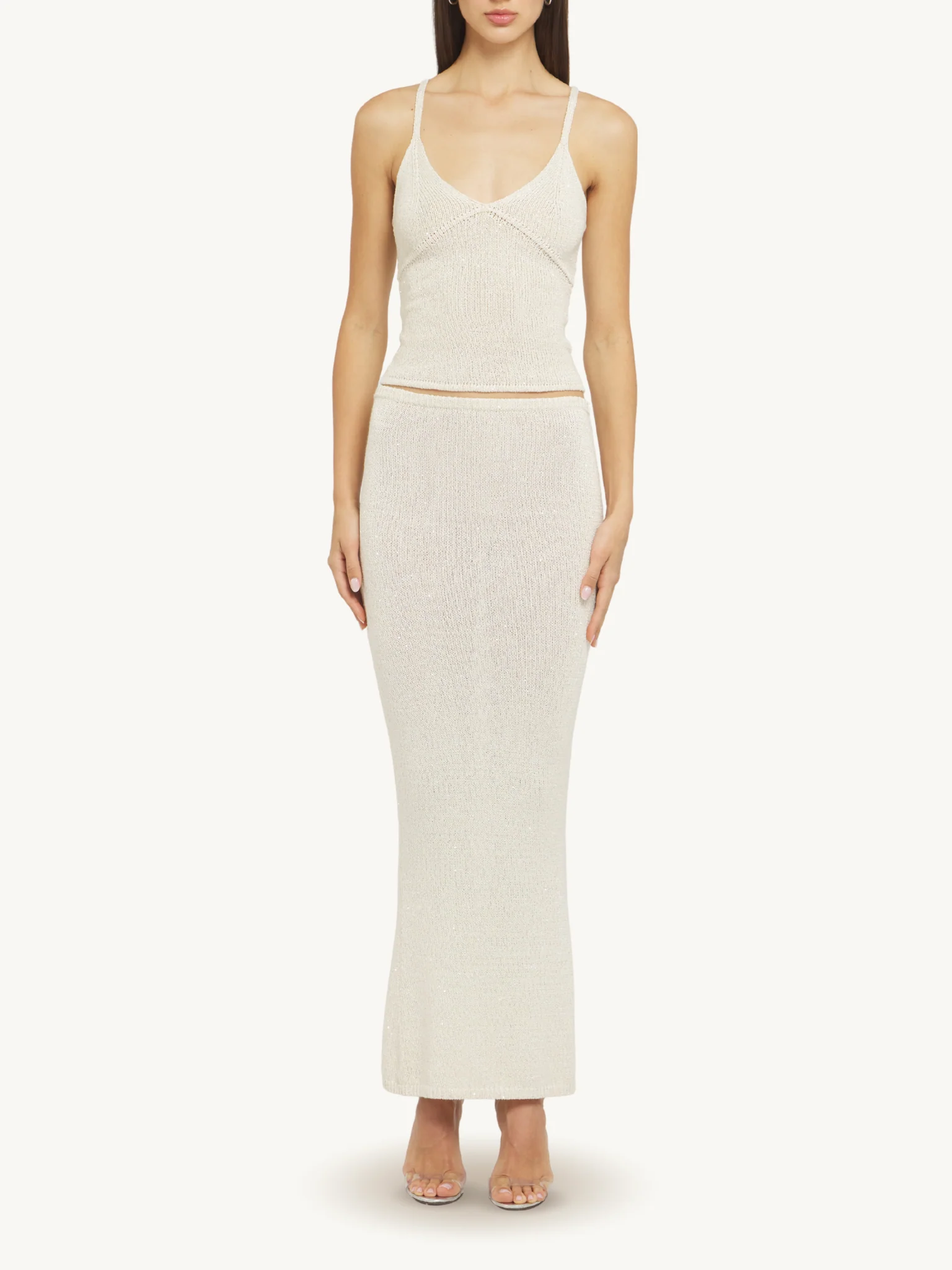 Carolina Skirt - Ivory Sequin - Image 3