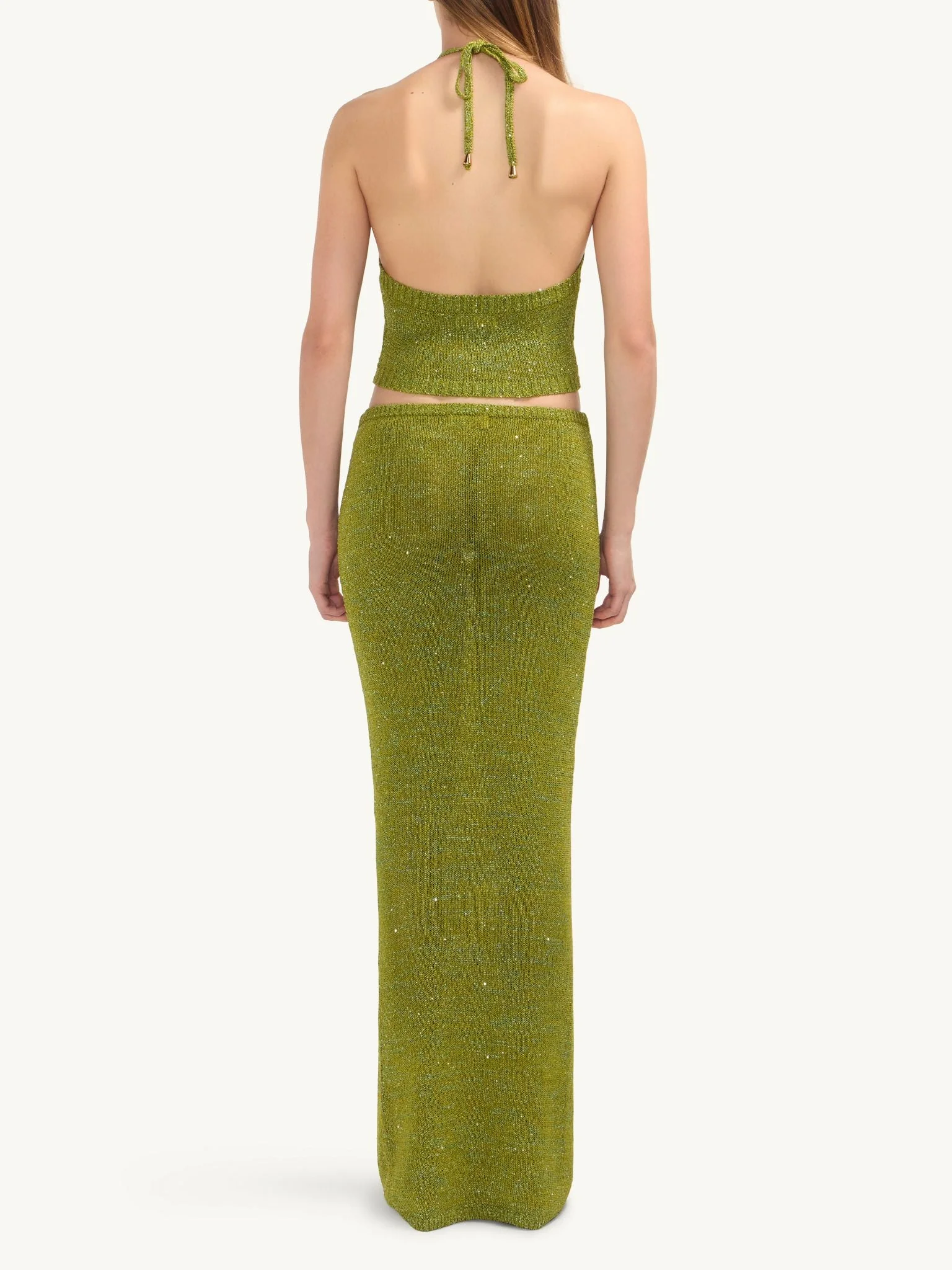 Carolina Skirt - Olive Oil Sequin - Image 4