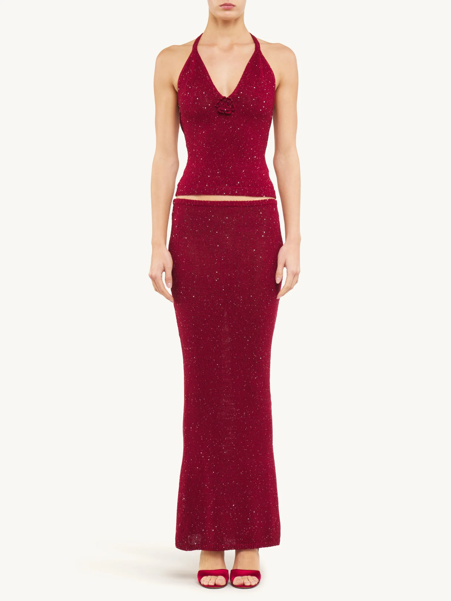 Carolina Skirt - Wine Sequin - Image 4