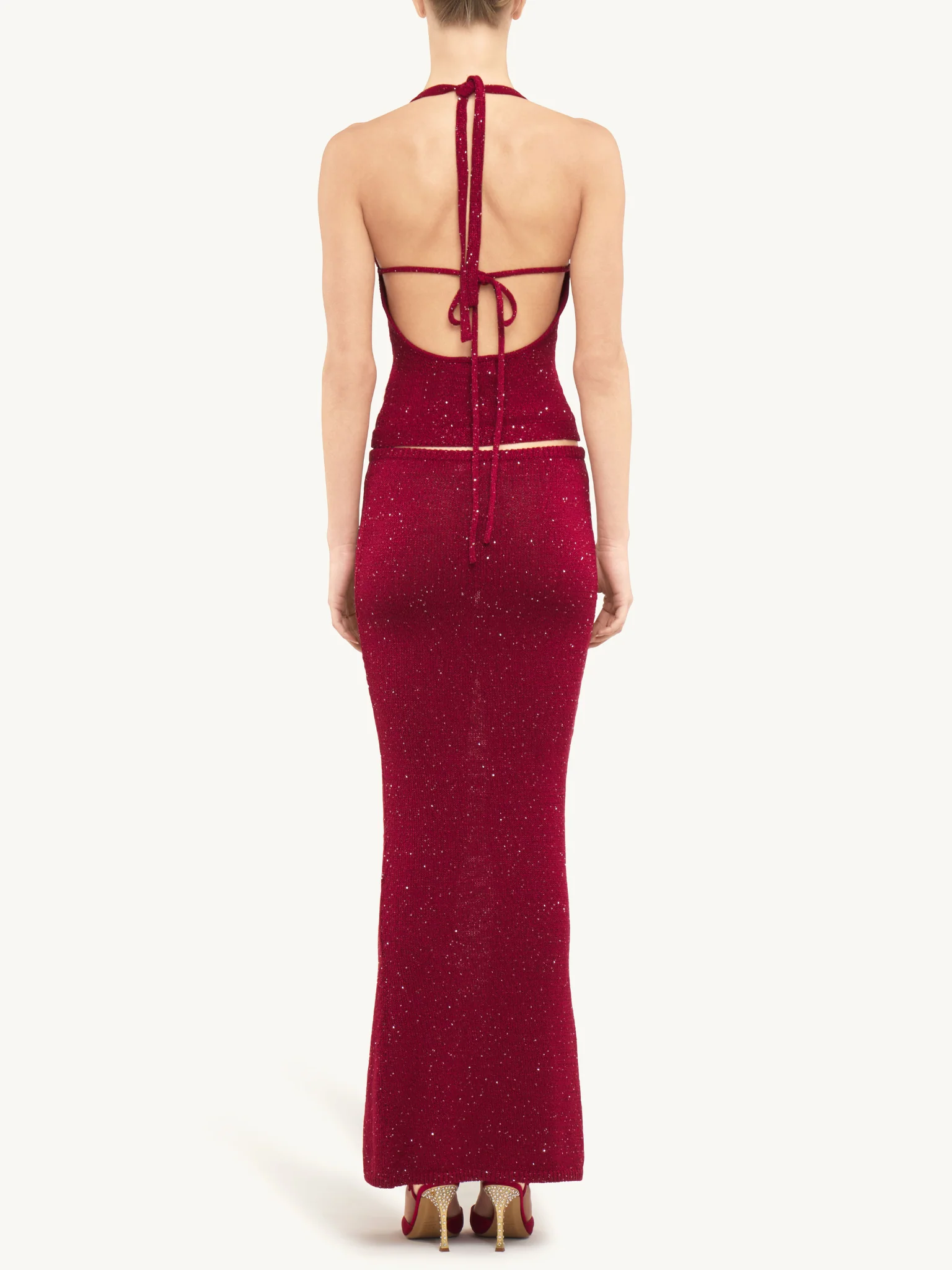Carolina Skirt - Wine Sequin - Image 5