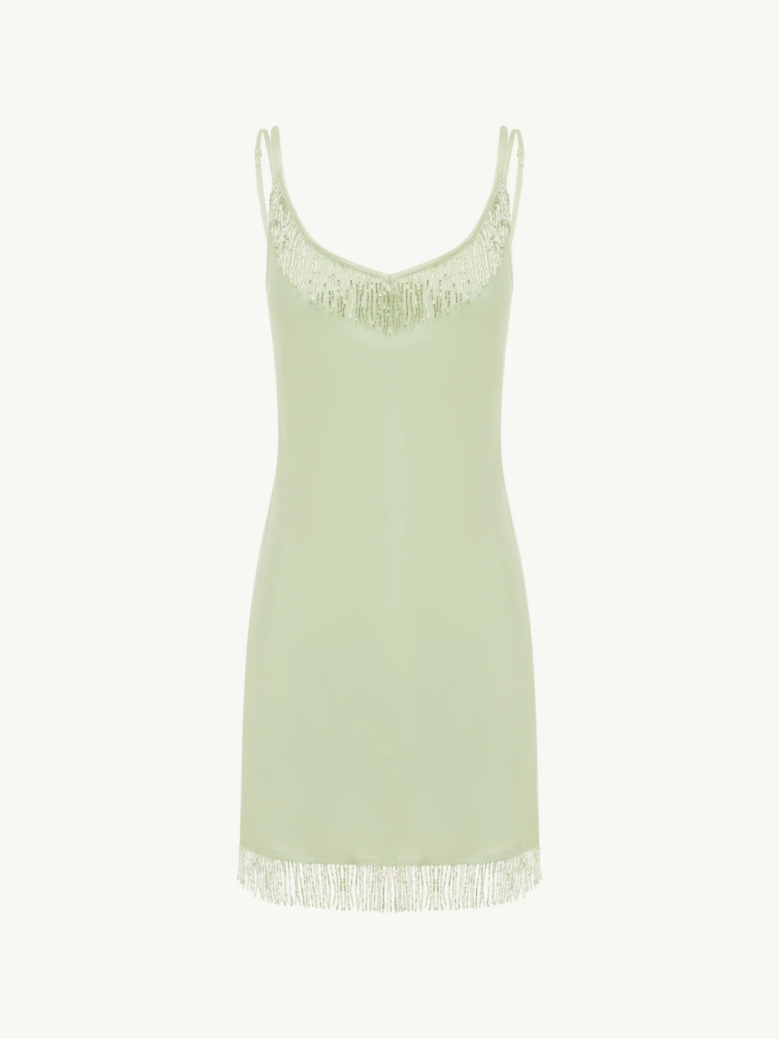 Eliana Beaded Mini Dress - Seafoam