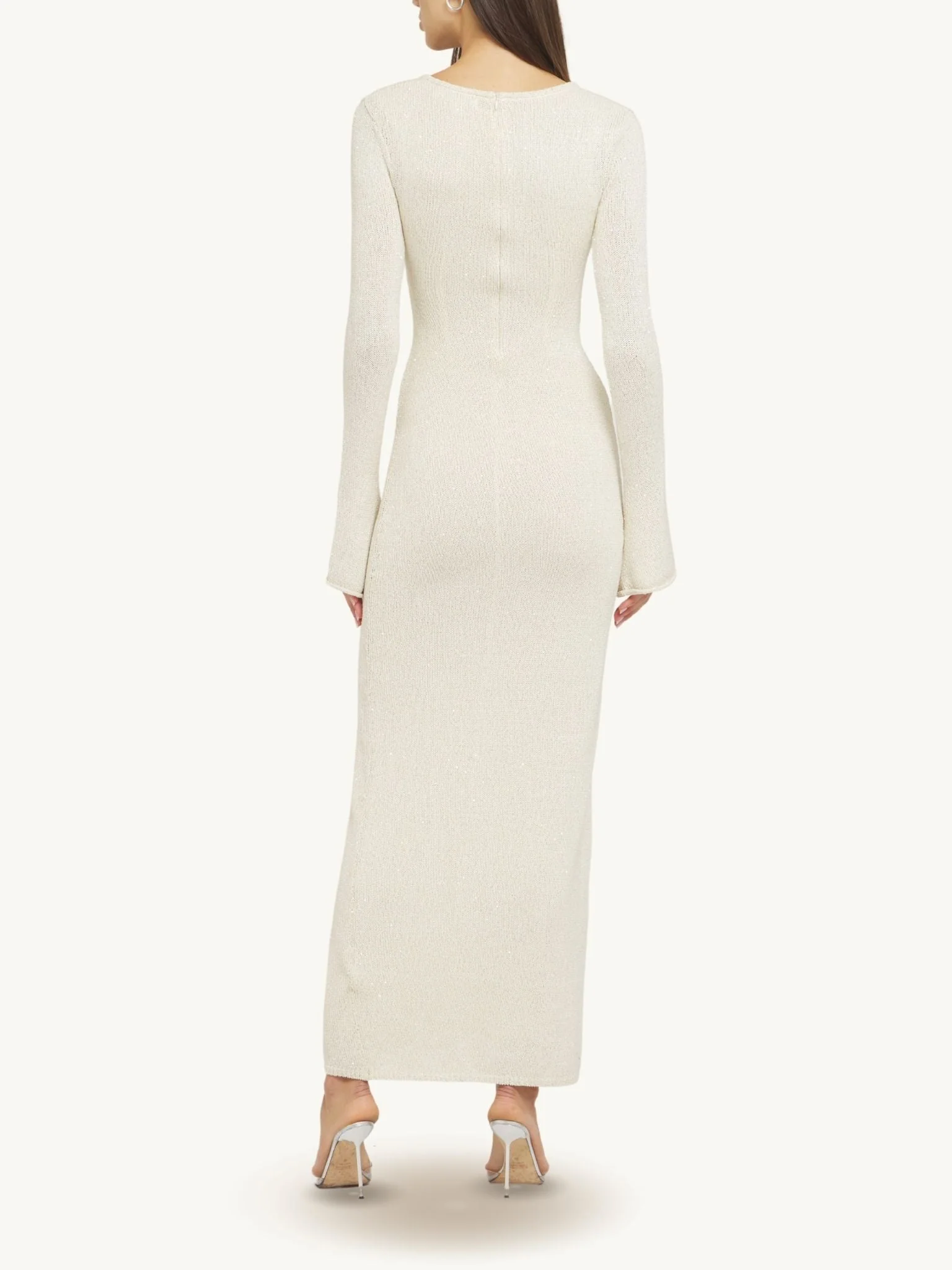 Ella Long Sleeve Dress - Snow Sequin - Image 4
