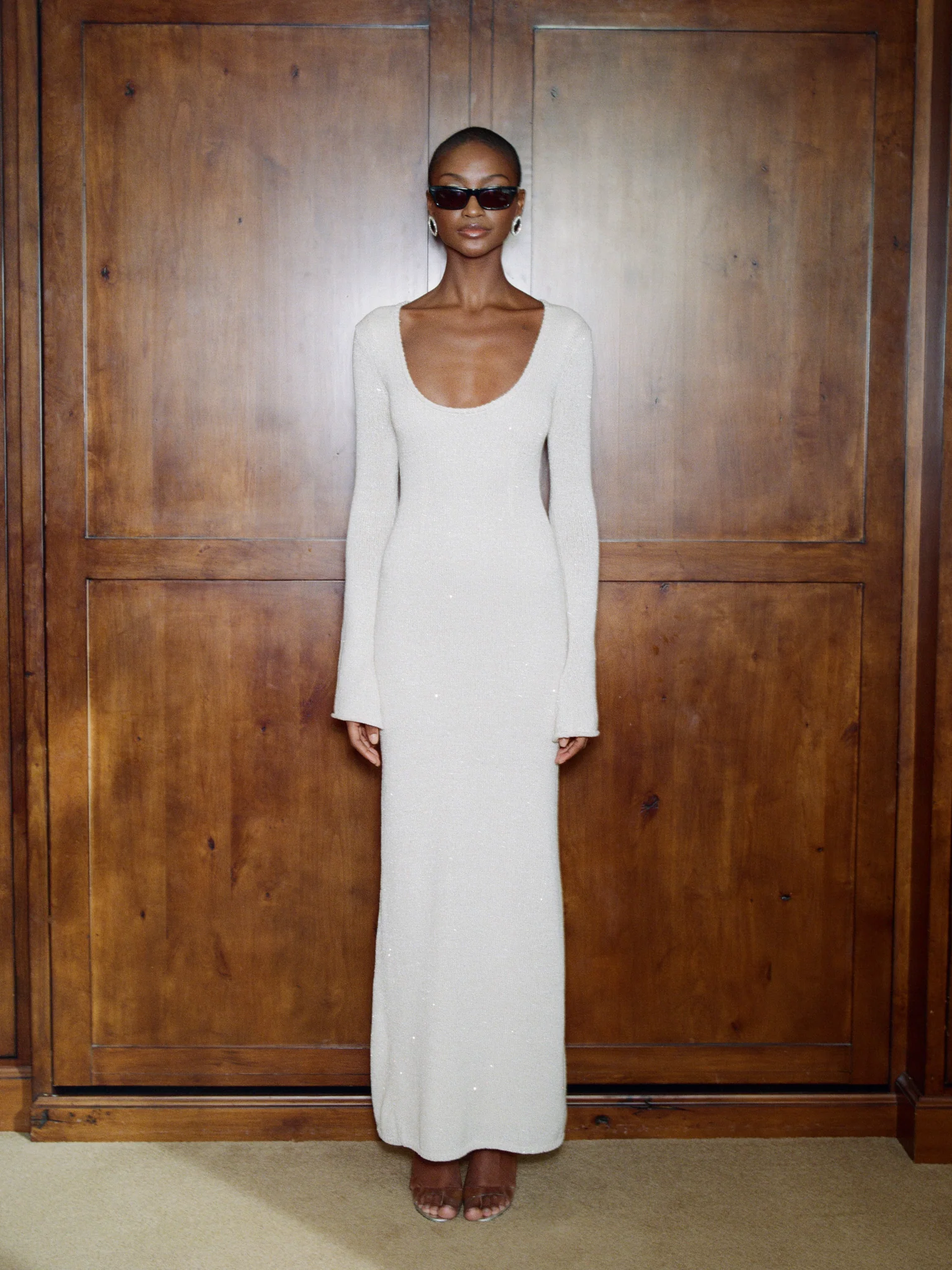 Ella Long Sleeve Dress - Snow Sequin - Image 6