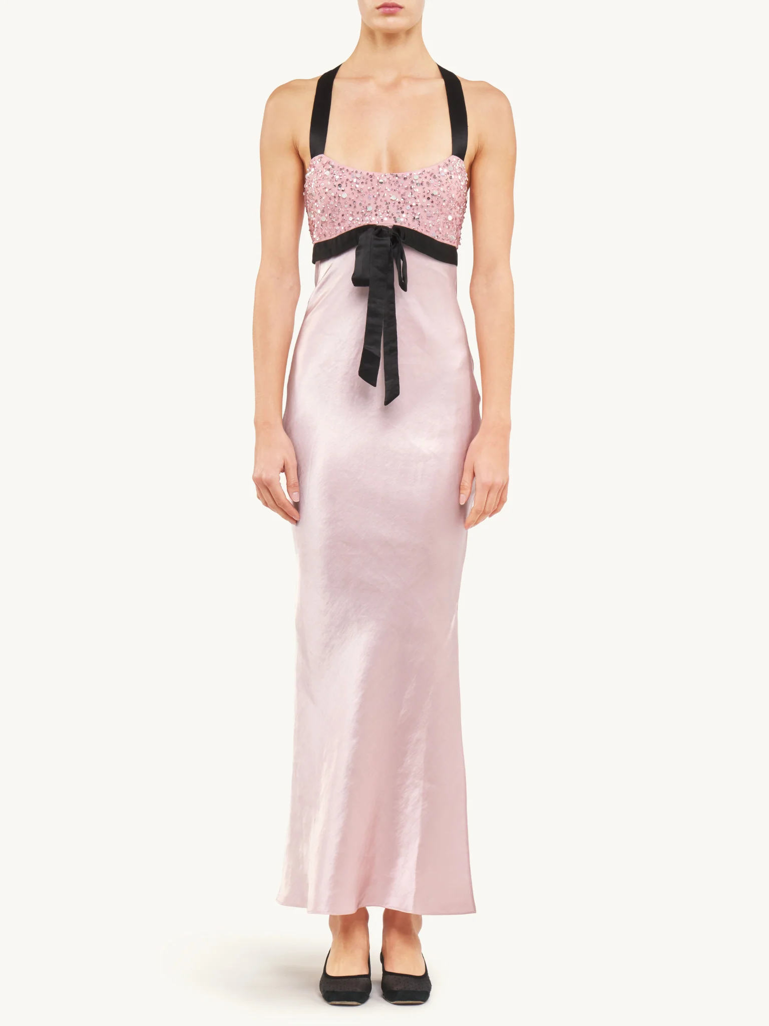 Eloise Hand Beaded Dress - Bon Bon Pink - Image 3