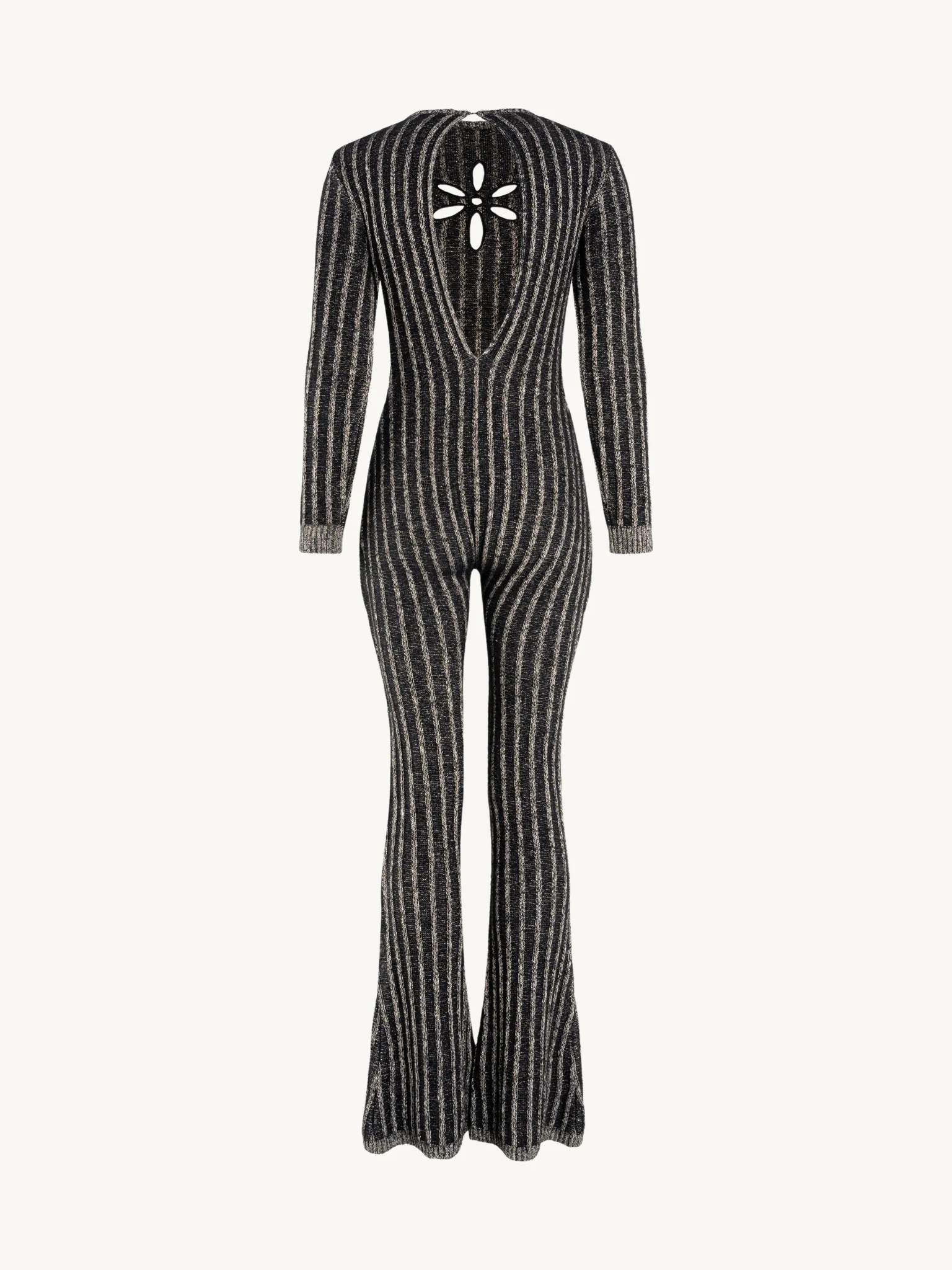 Gigi Jumpsuit - Black/Gold Shimmer - Image 6