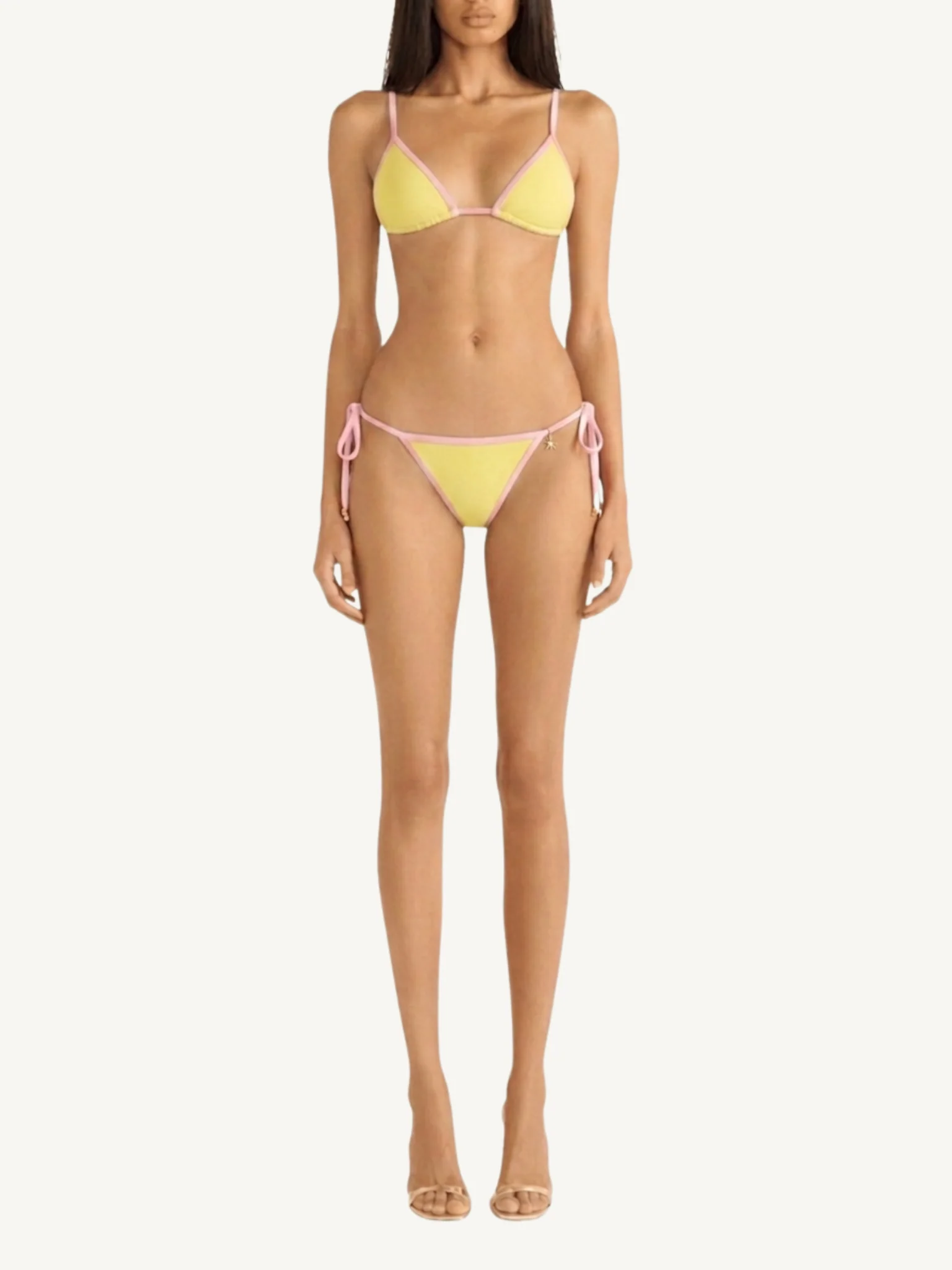 Mia Bikini Bottom - Lemon/Pink Salt - Image 2