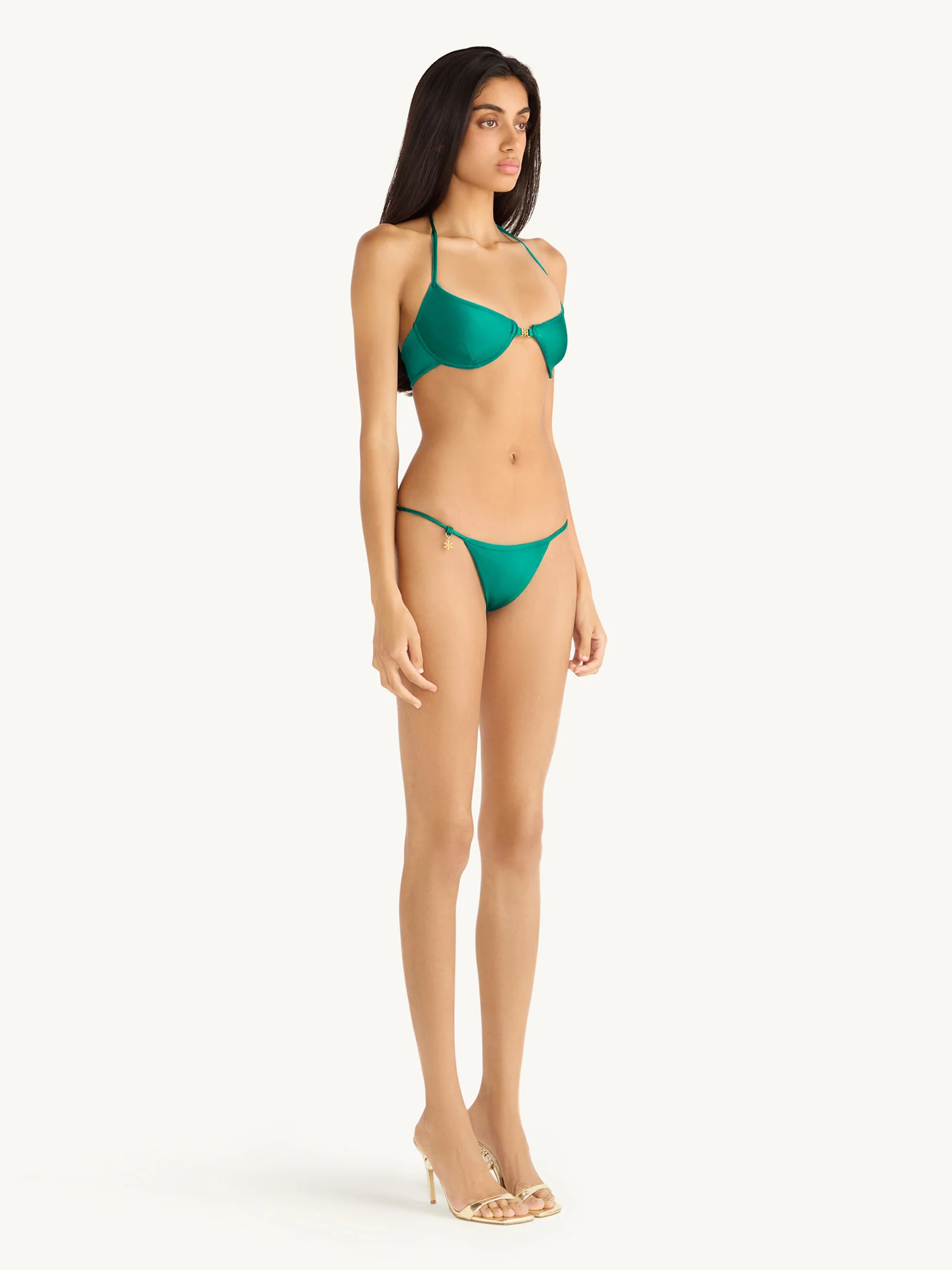 Isabella Bikini Bottom - Palm Green - Image 2