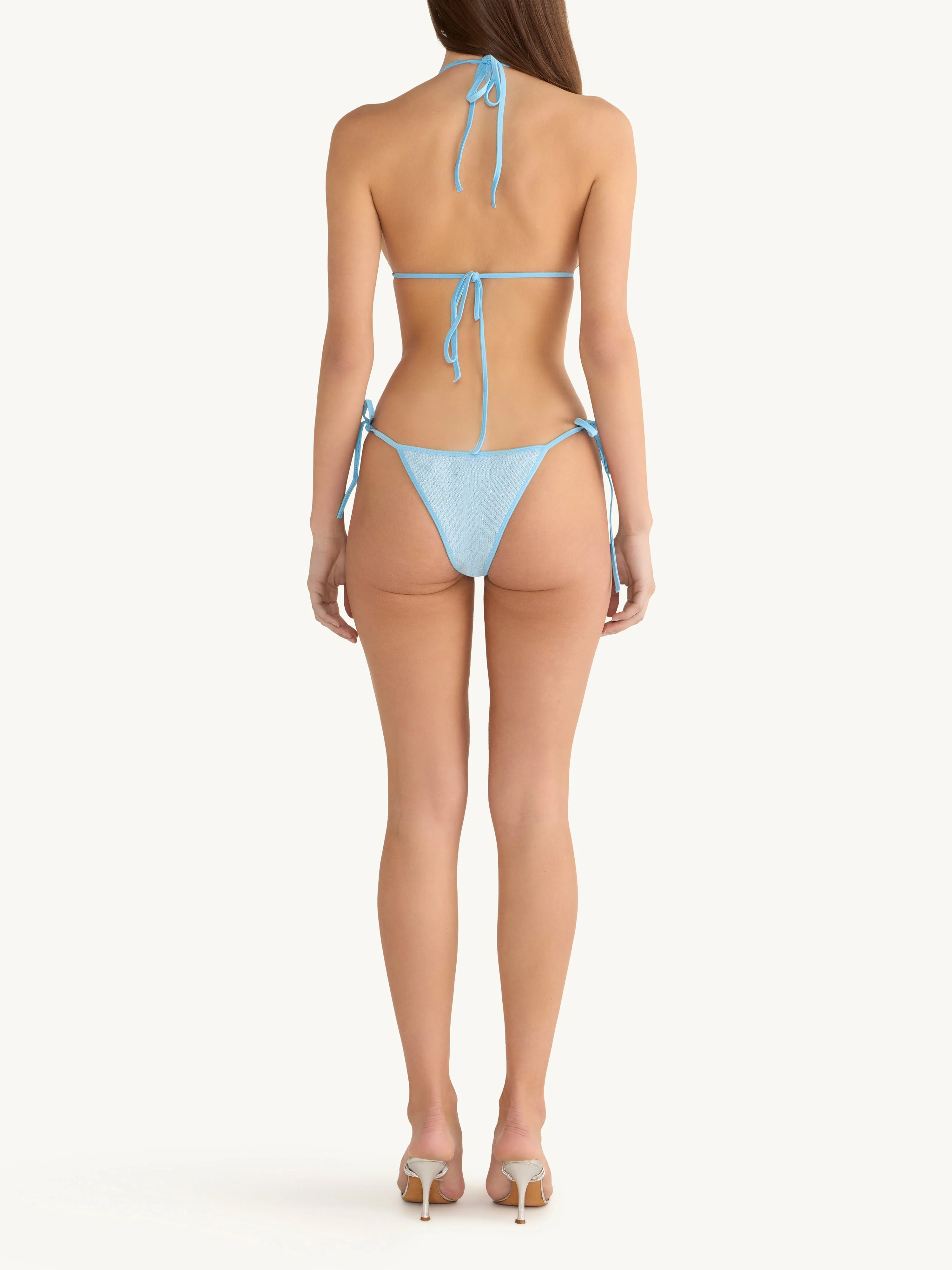 Lio Bikini Bottom - Baia Blue Sequin - Image 3