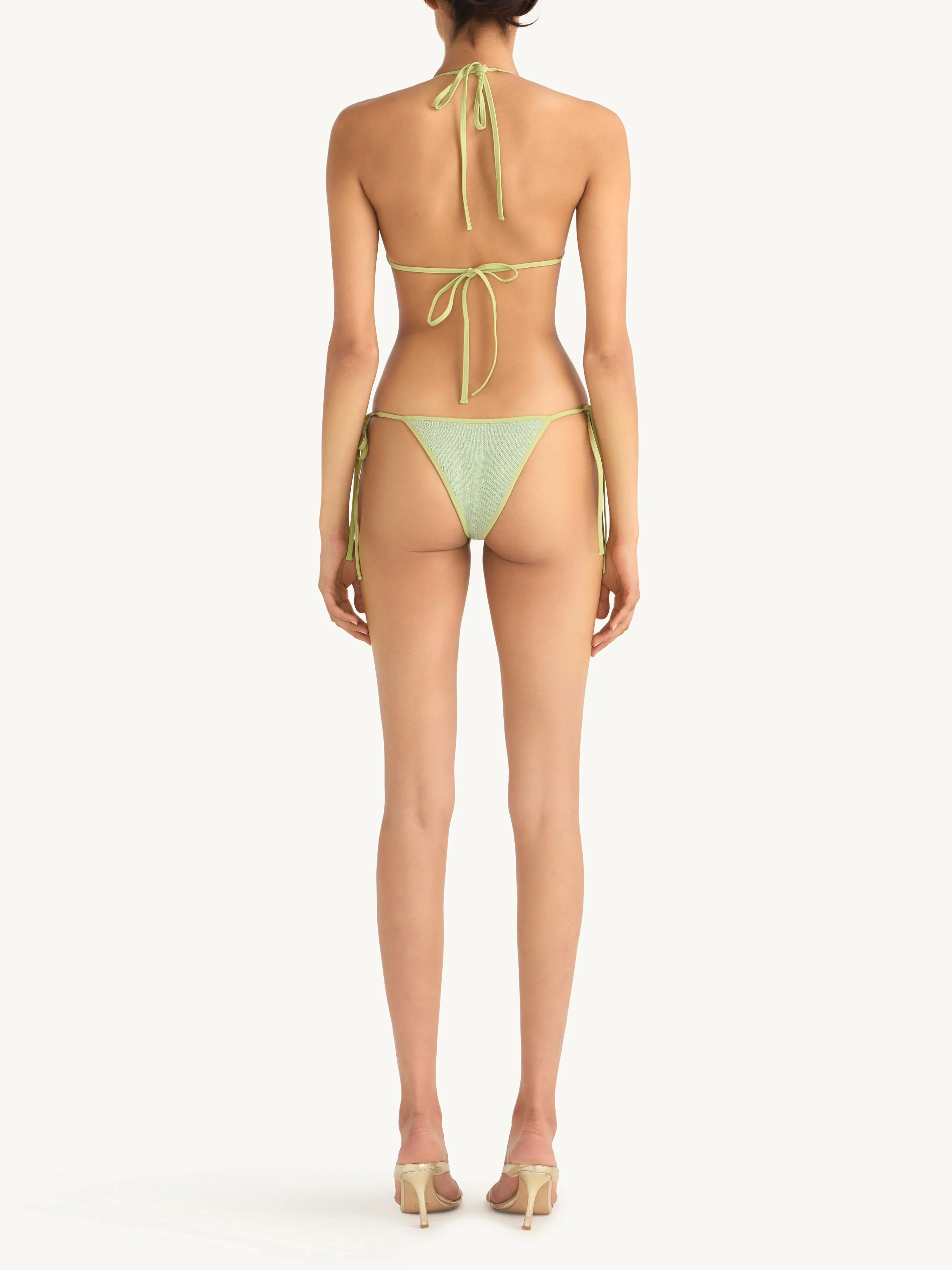 Lio Bikini Bottom - Sage Sequin - Image 4