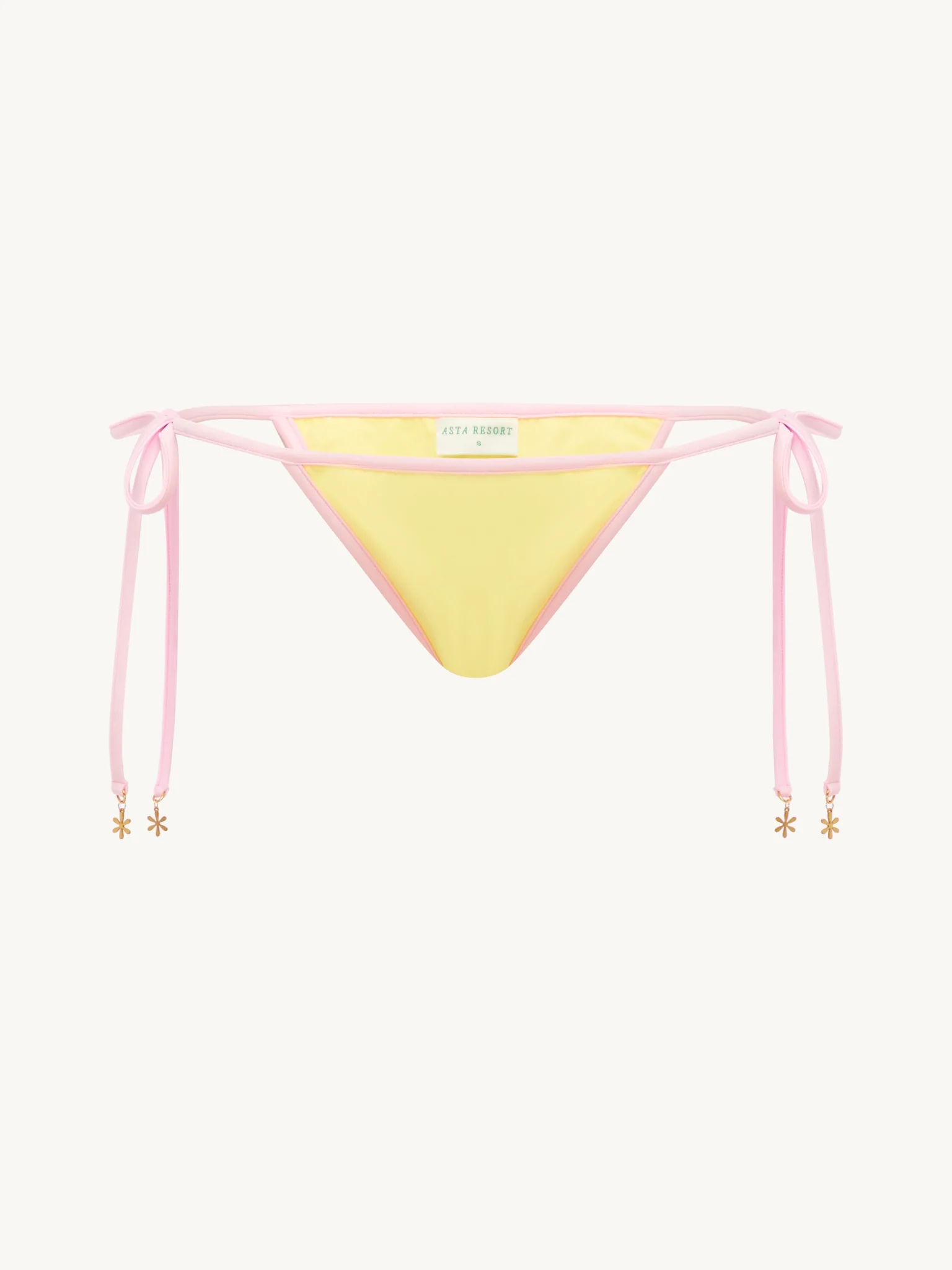Mia Bikini Bottom - Lemon/Pink Salt