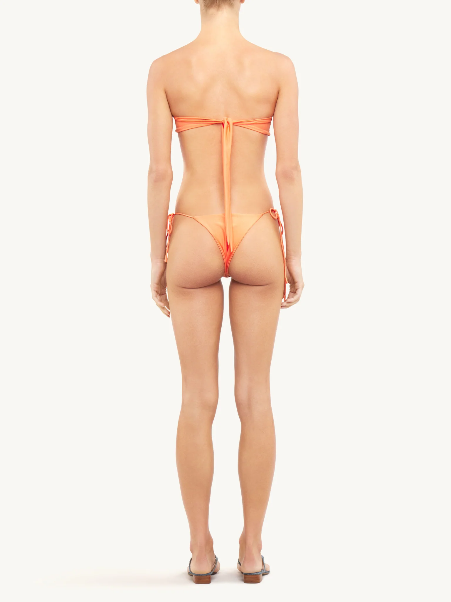 Mia String Bikini Bottom - Tangerine - Image 5