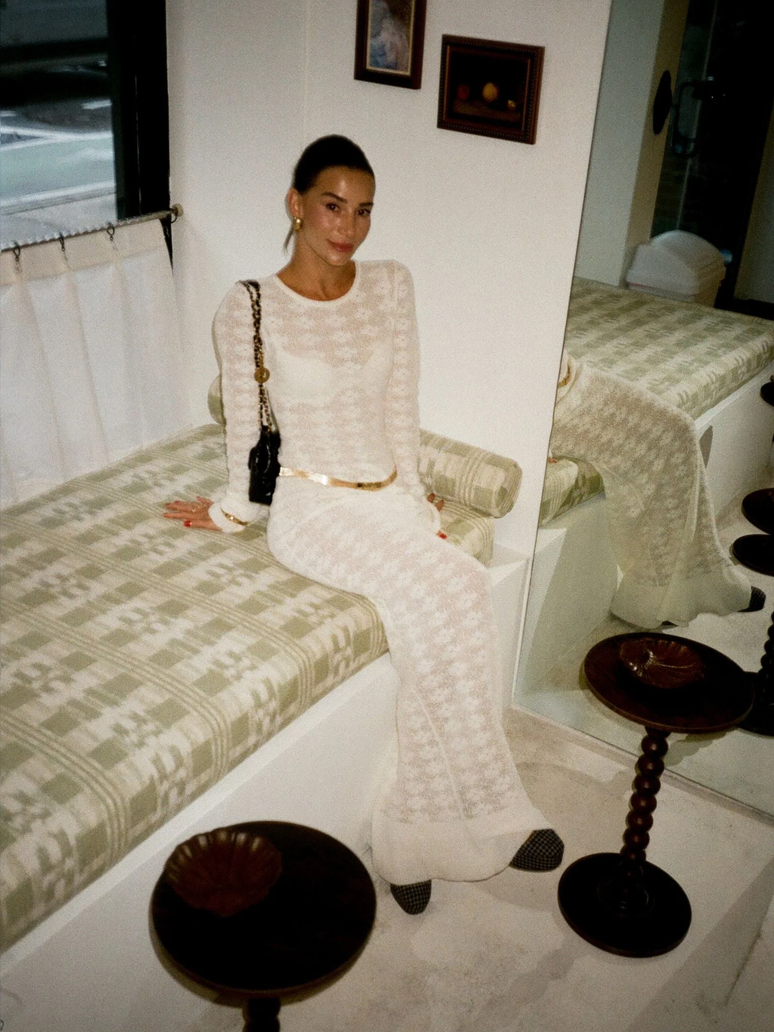 Miranda Long Sleeve Dress - Ivory - Image 3