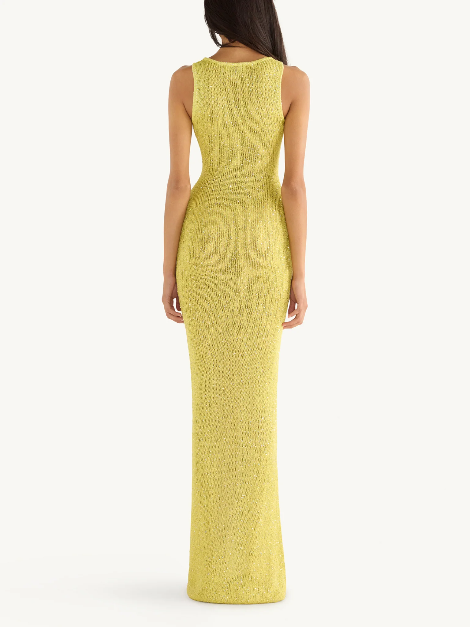 Natalia Dress - Chartreuse Sequin - Image 4