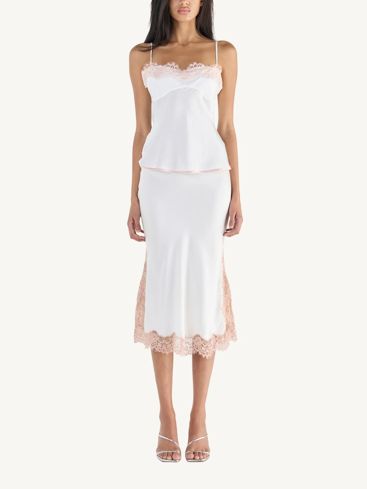 Nikolina Midi Skirt - Salt/Pink Salt - Image 2