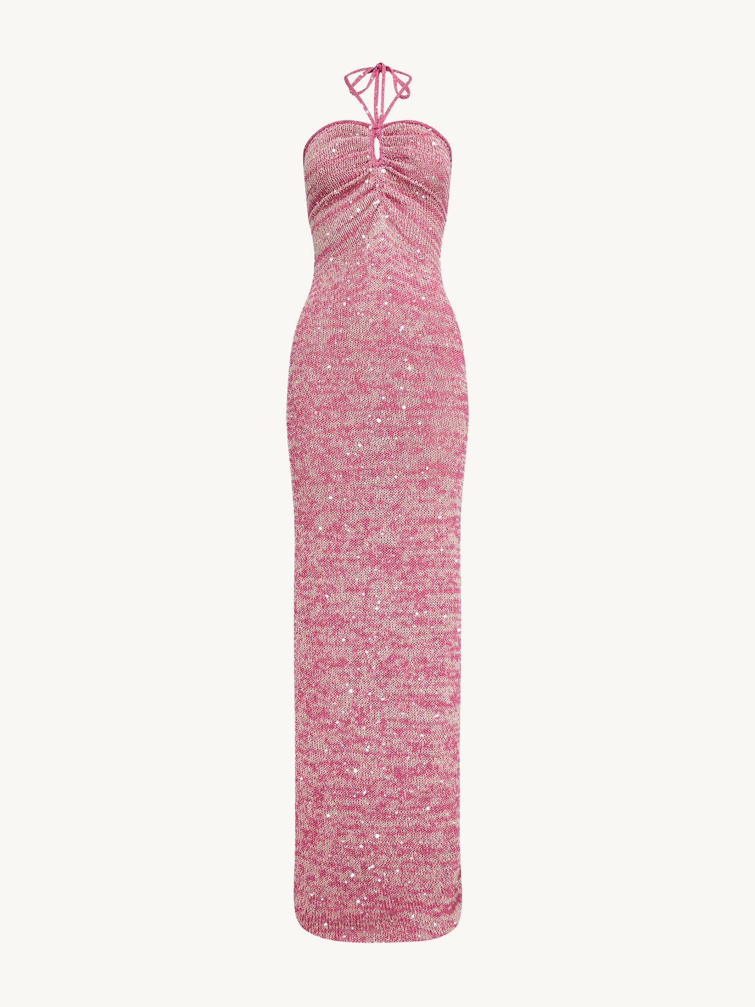 Olivia Halter Dress - Hydrangea Pink Sequin