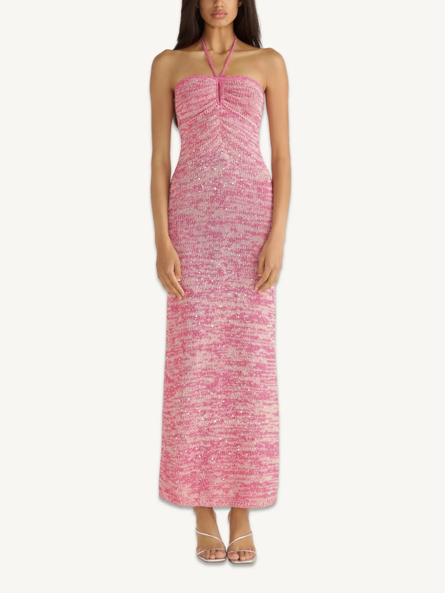 Olivia Halter Dress - Hydrangea Pink Sequin - Image 2