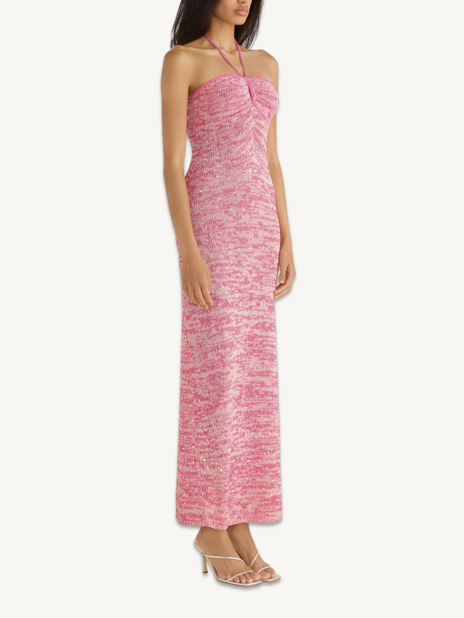 Olivia Halter Dress - Hydrangea Pink Sequin - Image 3
