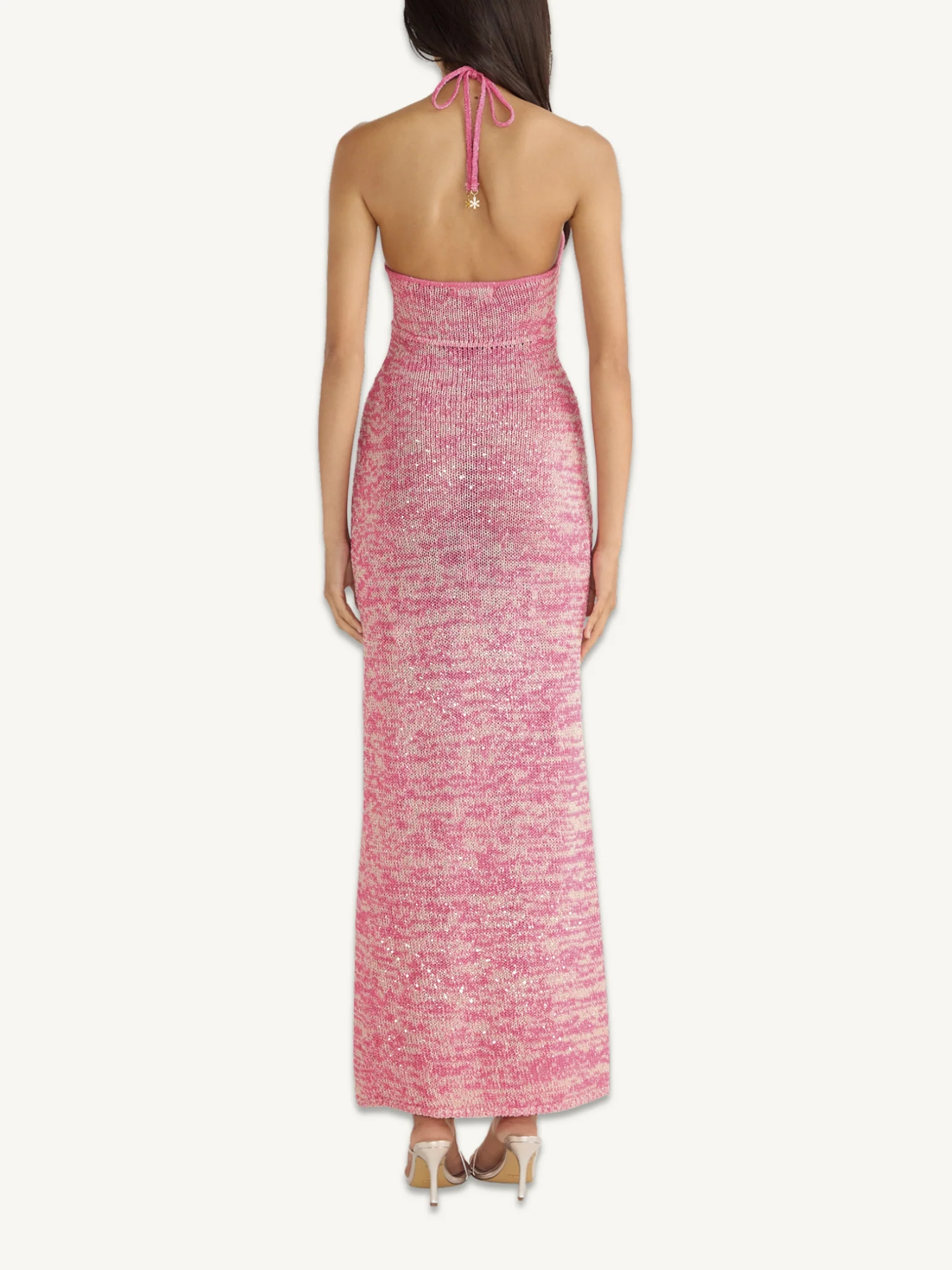 Olivia Halter Dress - Hydrangea Pink Sequin - Image 4