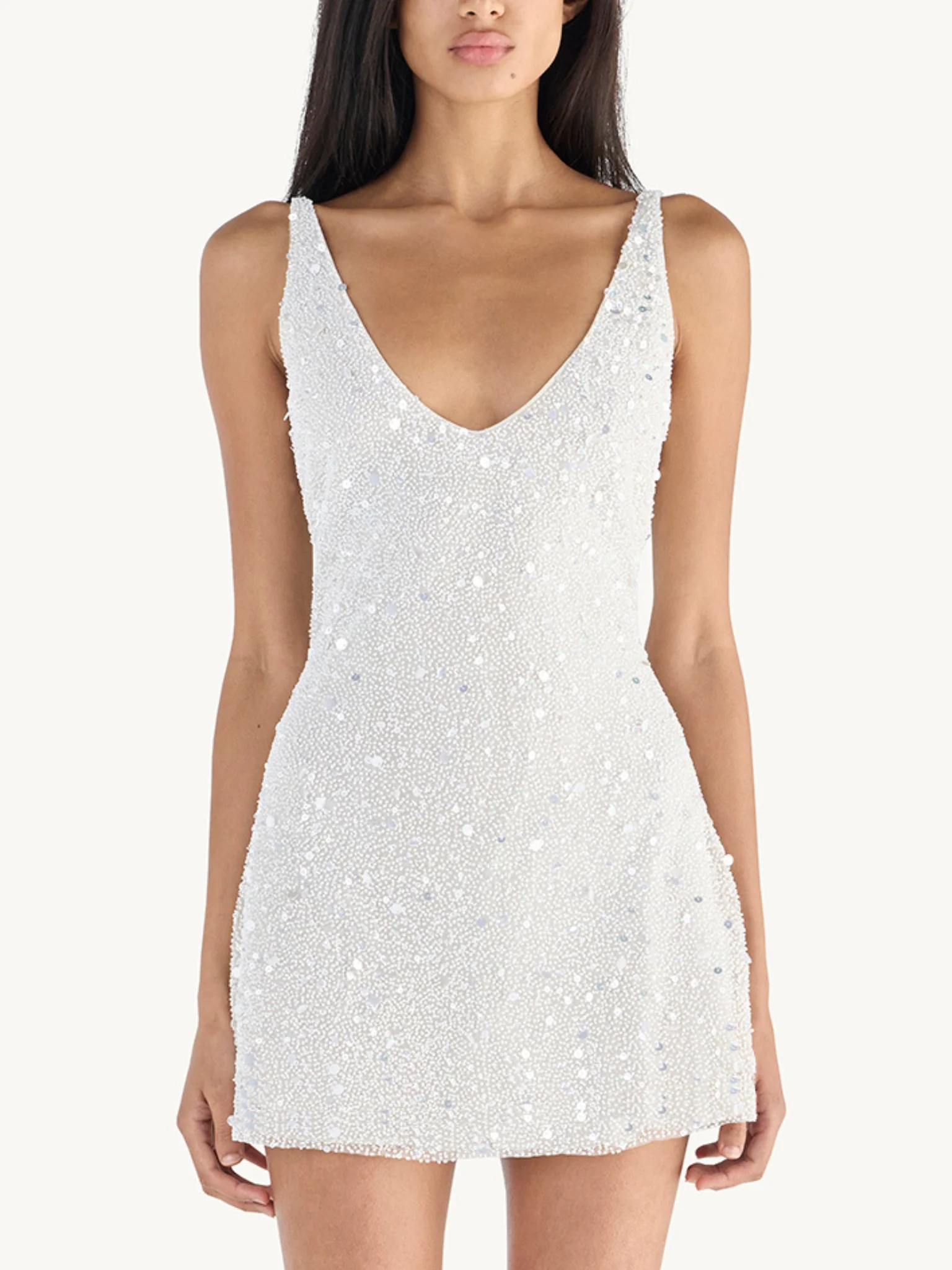 Ophelia Mini Dress - Salt - Image 2