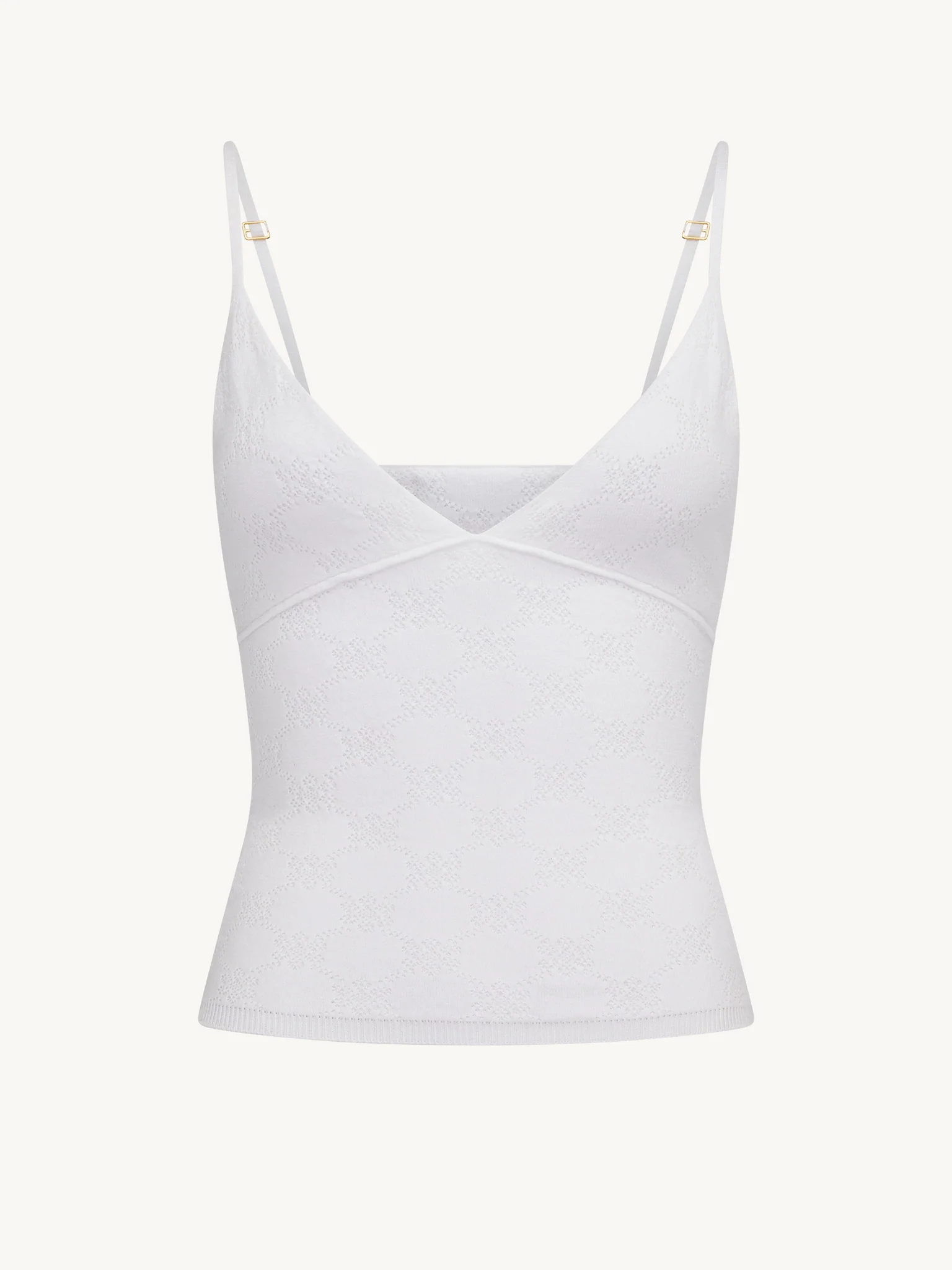 Pointelle Carolina Camisole - Salt