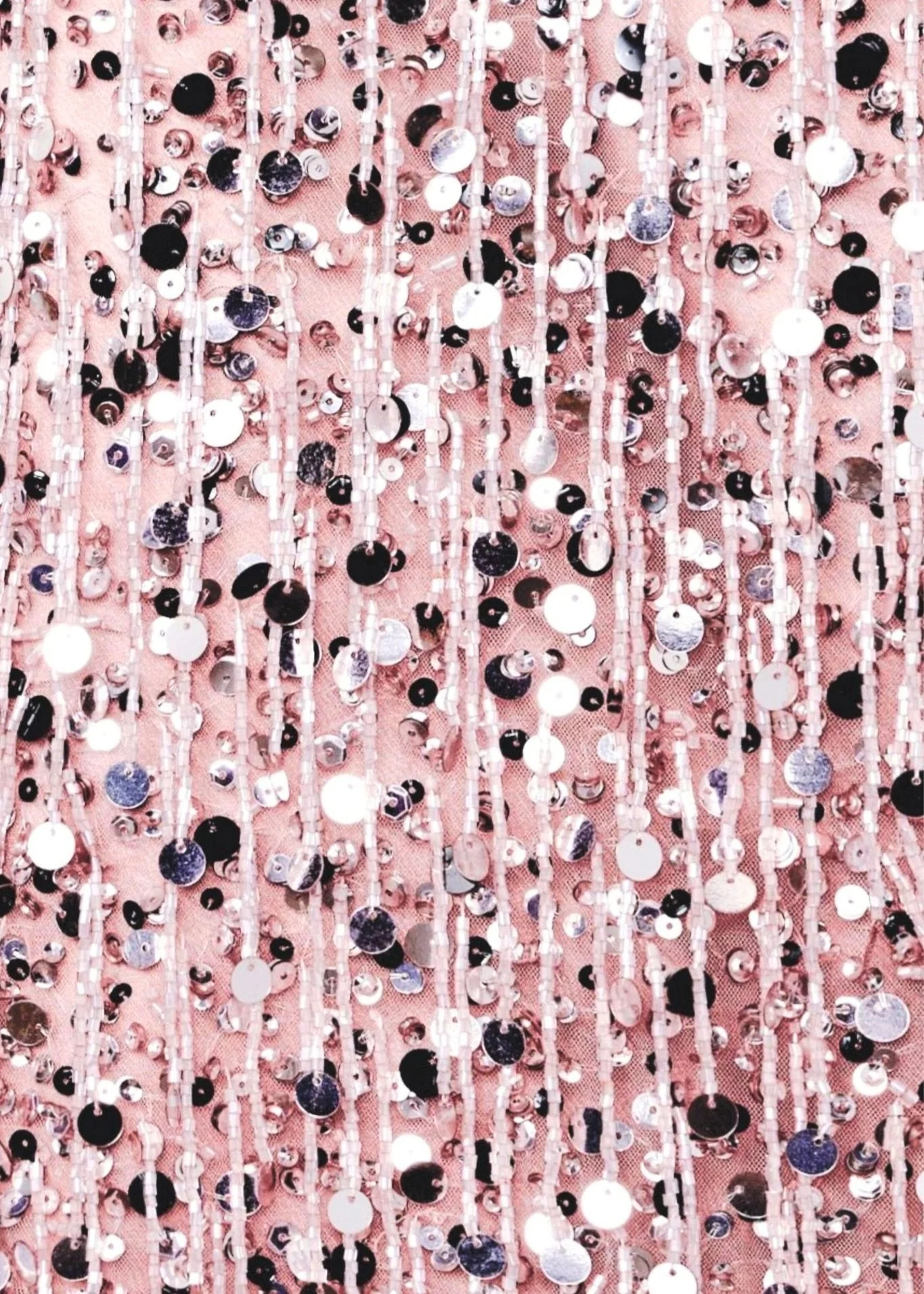 Yasmin Hand Beaded Mini Skirt - Blush Pink - Image 6